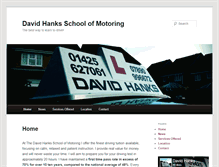 Tablet Screenshot of davidhanksschoolofmotoring.com